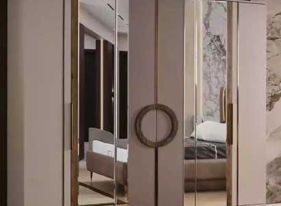 Wardrobe Luxury Bedroom Wood Wardrobe Glass Cabinet Furniture Design